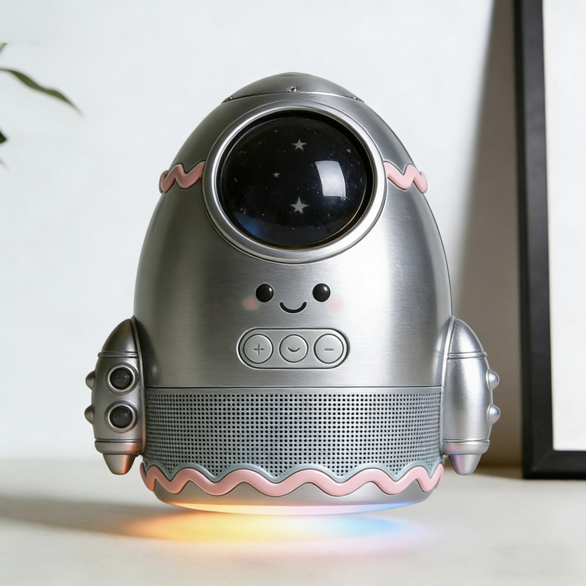 Τίτλος: Time, Light & Sound: Multi-functional Projection Bluetooth Speaker for Modern Living